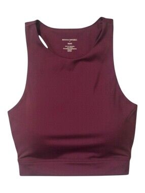 Banana Republic Maroon Sleeveless Crop Tank, Sz XS